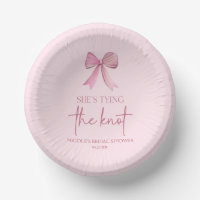 She's Tying The Knot Pink Bow Bridal Shower