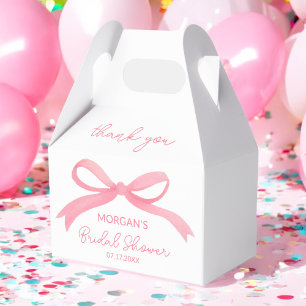 She's Tying The Knot Pink Bridal Shower  Favour Box