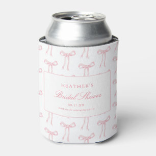 She's Tying The Knot Pink Bridal Shower Favours Can Cooler