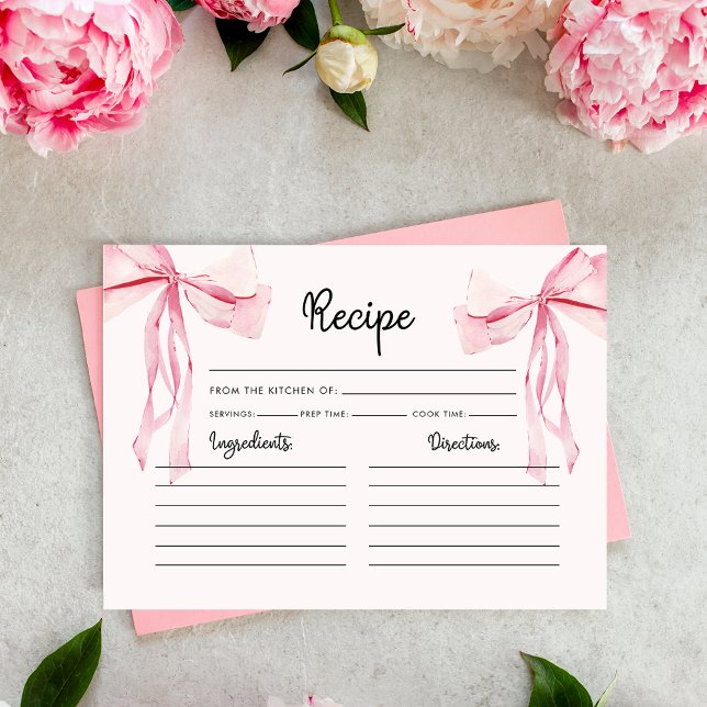 She's Tying The Knot Recipe Bridal Shower Enclosure Card (Creator Uploaded)