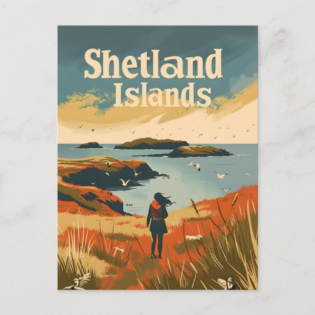 Shetland Islands Scotland Postcard (Front)