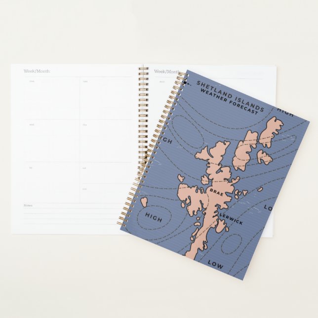 Shetland Islands Weather forecast map Planner (Display)