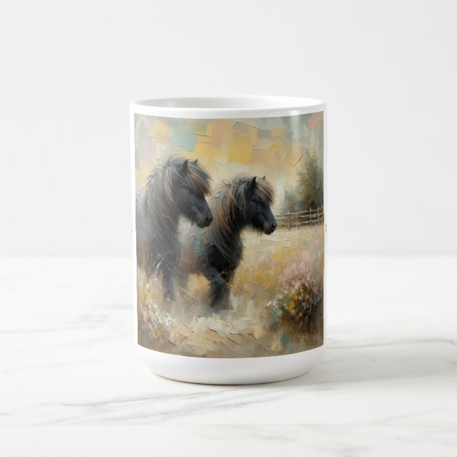 "Shetland Pony" (No 1 of a set) Coffee Mug  (Center)