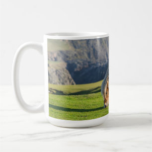 Shetland Pony on Pasture Near High Cliffs Coffee Mug