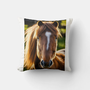 Shetland Pony Portrait – Frontal 6K Photorealistic Cushion