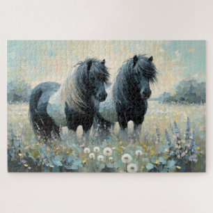 Shetland Pony Springtime Jigsaw Puzzle
