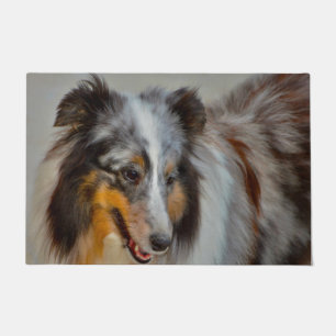 Shetland Sheep Dog. Doormat