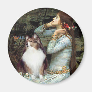 Shetland Sheepdog 18 - Ophelia Seated Magnet