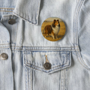 Shetland Sheepdog 6 Cm Round Badge