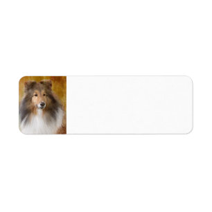 Shetland Sheepdog Address Label Return Address Label