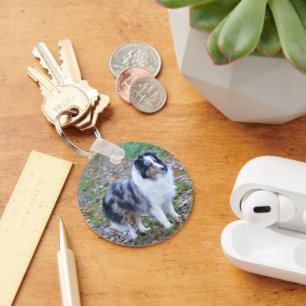 Shetland Sheepdog Blue Merle Key Ring