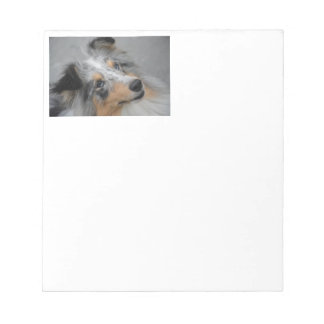 Shetland Sheepdog Blue Tri Notepad