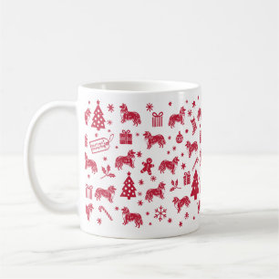 Shetland Sheepdog Christmas Design Coffee Mug