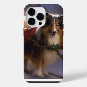 Shetland Sheepdog Christmas Festive Season iPhone 14 Pro Max Case