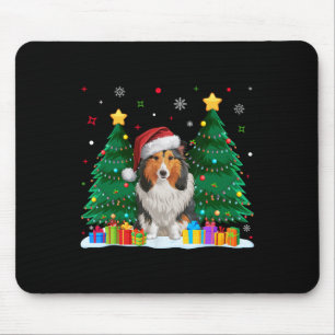 Shetland Sheepdog Dog Lover Santa Hat Ugly Christm Mouse Pad