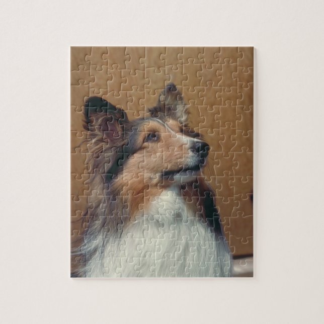 Shetland Sheepdog Dog Puzzle (Vertical)