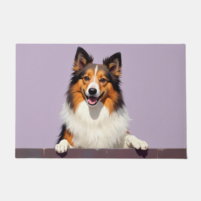 Shetland Sheepdog Doormat Art (Front)