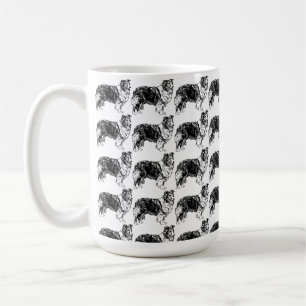 Shetland Sheepdog Drawing Coffee Mug