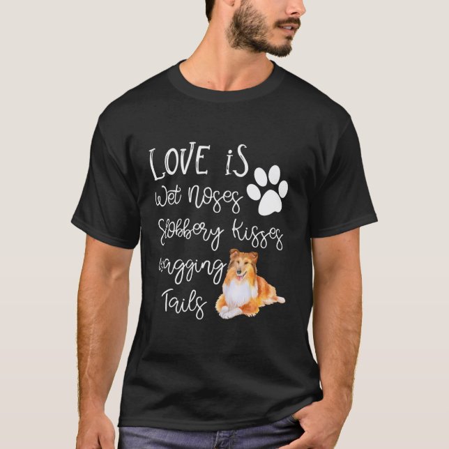 Shetland Sheepdog Gift Dog Lover I Love My Sheltie T-Shirt (Front)