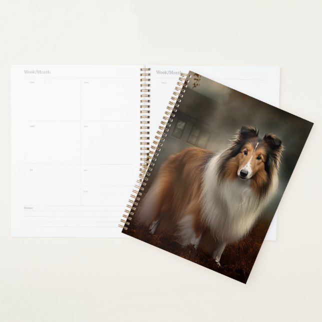 Shetland Sheepdog Halloween Scary Planner (Display)