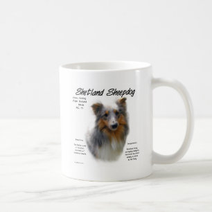 Shetland Sheepdog History Design Coffee Mug