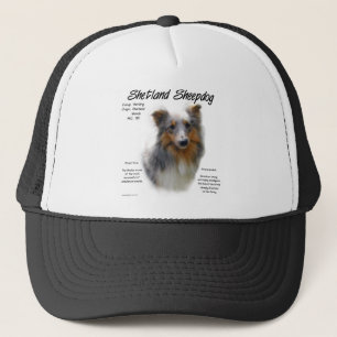 Shetland Sheepdog History Design Trucker Hat