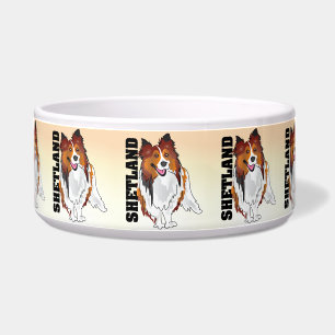 Shetland Sheepdog Kibble Bowl