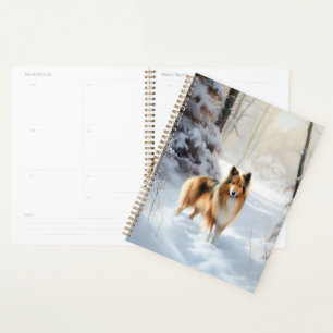 Shetland Sheepdog Let It Snow Christmas Planner