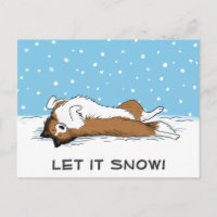 Shetland Sheepdog Let it Snow Sheltie Dog Holiday