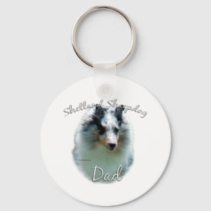 Shetland Sheepdog (merle) Dad 2 Key Ring