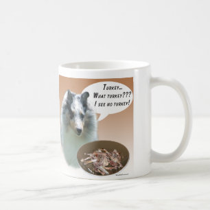 Shetland Sheepdog (merle) Turkey Coffee Mug