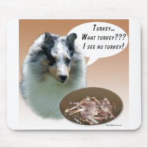 Shetland Sheepdog (merle) Turkey Mouse Pad