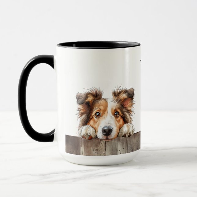 Shetland Sheepdog Mug (Left)