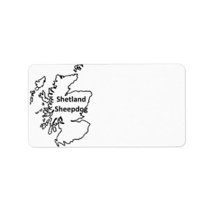 Shetland Sheepdog Name In Origin Label