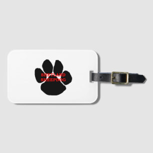 Shetland Sheepdog Name Paw Luggage Tag