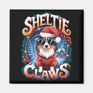 Shetland Sheepdog Owner Costume Sheltie Claws Chri Magnet