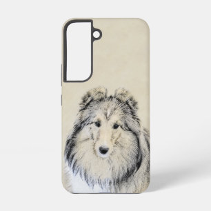 Shetland Sheepdog Painting - Cute Original Dog Art Samsung Galaxy Case