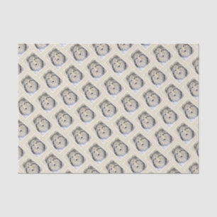 Shetland Sheepdog Painting - Cute Original Dog Art Tissue Paper