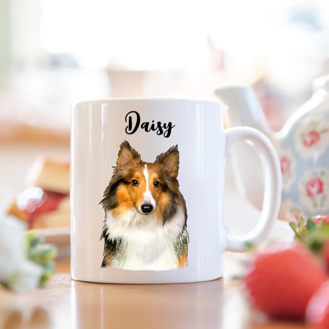 Shetland Sheepdog Personalised Coffee Mug (Creator Uploaded)