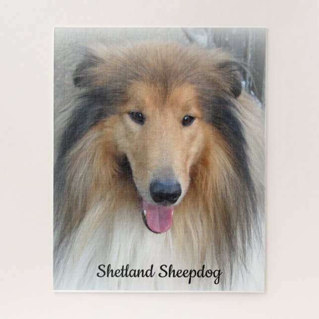 Shetland Sheepdog Portrait Jigsaw Puzzle (Vertical)