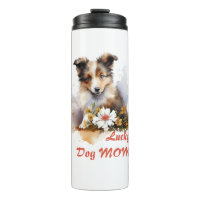 Shetland Sheepdog Puppy Pet Watercolor Flower