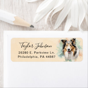 Shetland Sheepdog Return Address Label