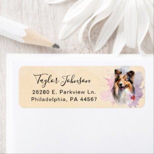 Shetland Sheepdog Return Address Label