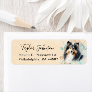 Shetland Sheepdog Return Address Label