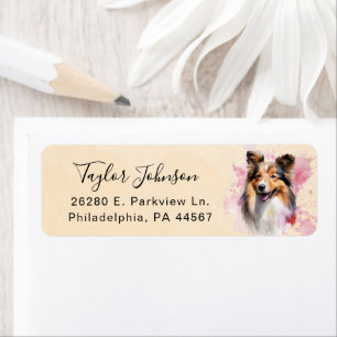Shetland Sheepdog Return Address Label