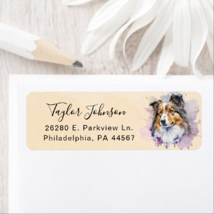 Shetland Sheepdog Return Address Label