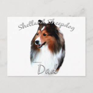Shetland Sheepdog (sable) Dad 2 Postcard