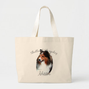 Shetland Sheepdog (sable) Mum 2 Large Tote Bag
