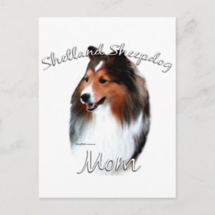 Shetland Sheepdog (sable) Mum 2 Postcard