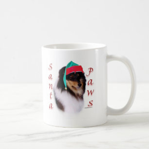 Shetland Sheepdog Santa Paws Coffee Mug
